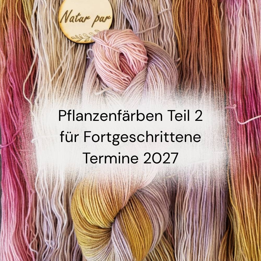 Pflanzenfärben für Fortgeschrittene – der Aufbaukurs
