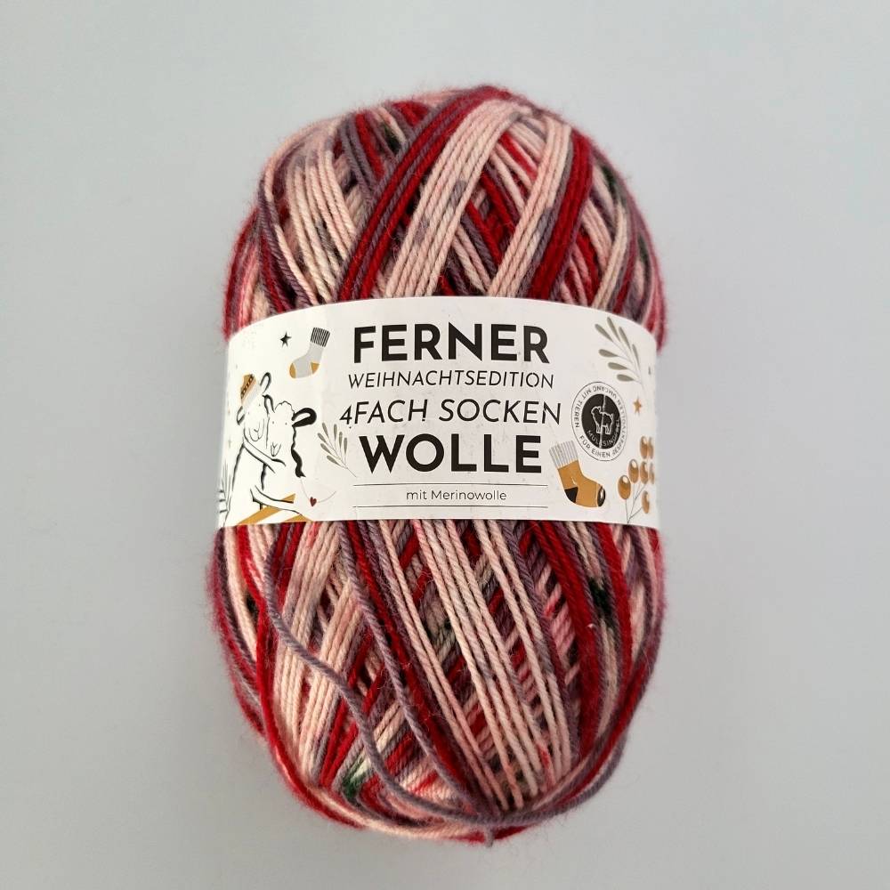 Ferner Wolle - Weihnachtsedition Sockenwolle 4-Fach