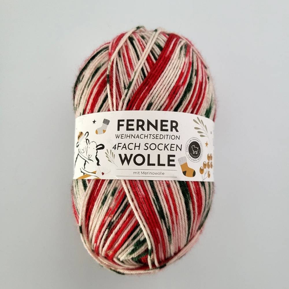 Ferner Wolle - Weihnachtsedition Sockenwolle 4-Fach