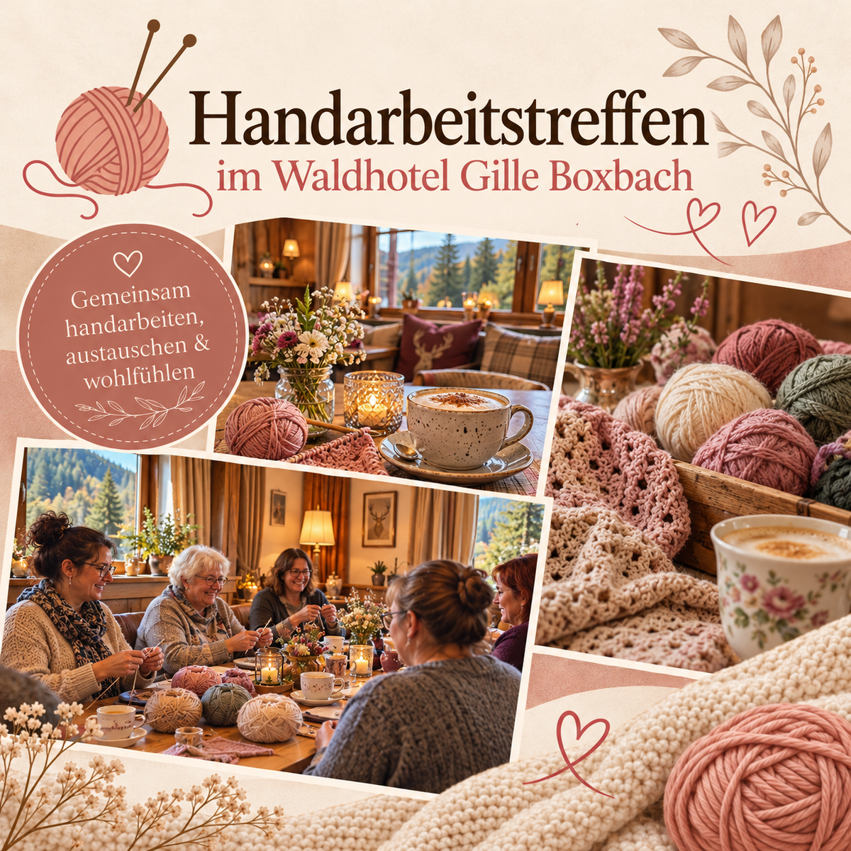 Eine schöne Zeit mit Kaffee und Kuchen