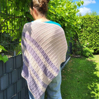 Harmonia, asymmetrisches Dreieckstuch, Strickanleitung von Strickfisch