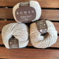 Rowan Mohair Tweed glattes Merino-Mohair-Garn in grau