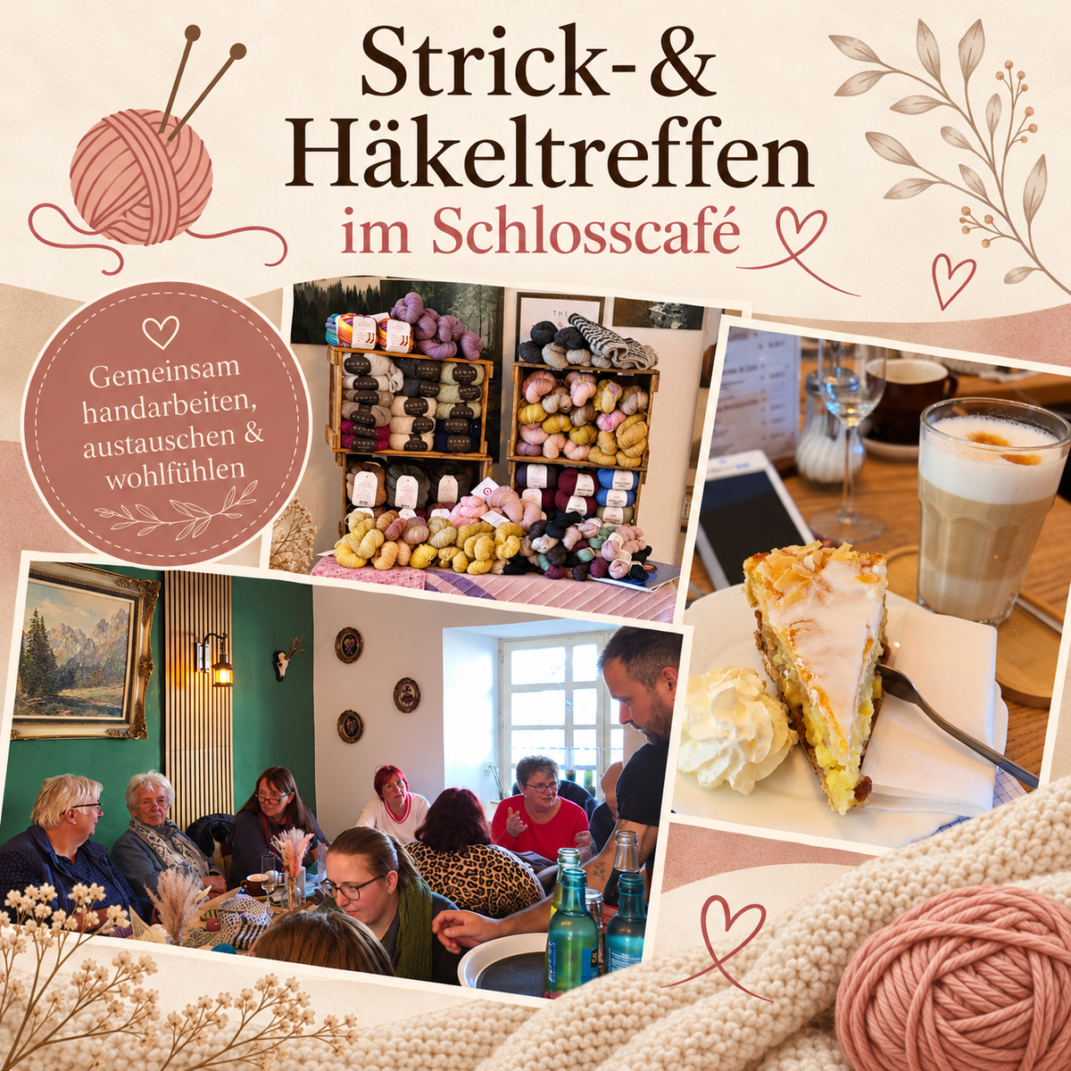 Strick- & Häkeltreffen im Schlosscafè - 16.01.2027