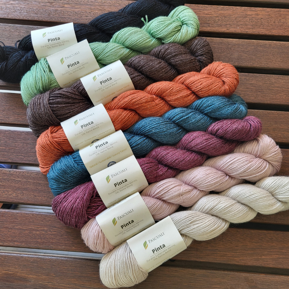 Pinta von Pascuali – Ganzjahresgarn aus Merino, Seide und Ramie