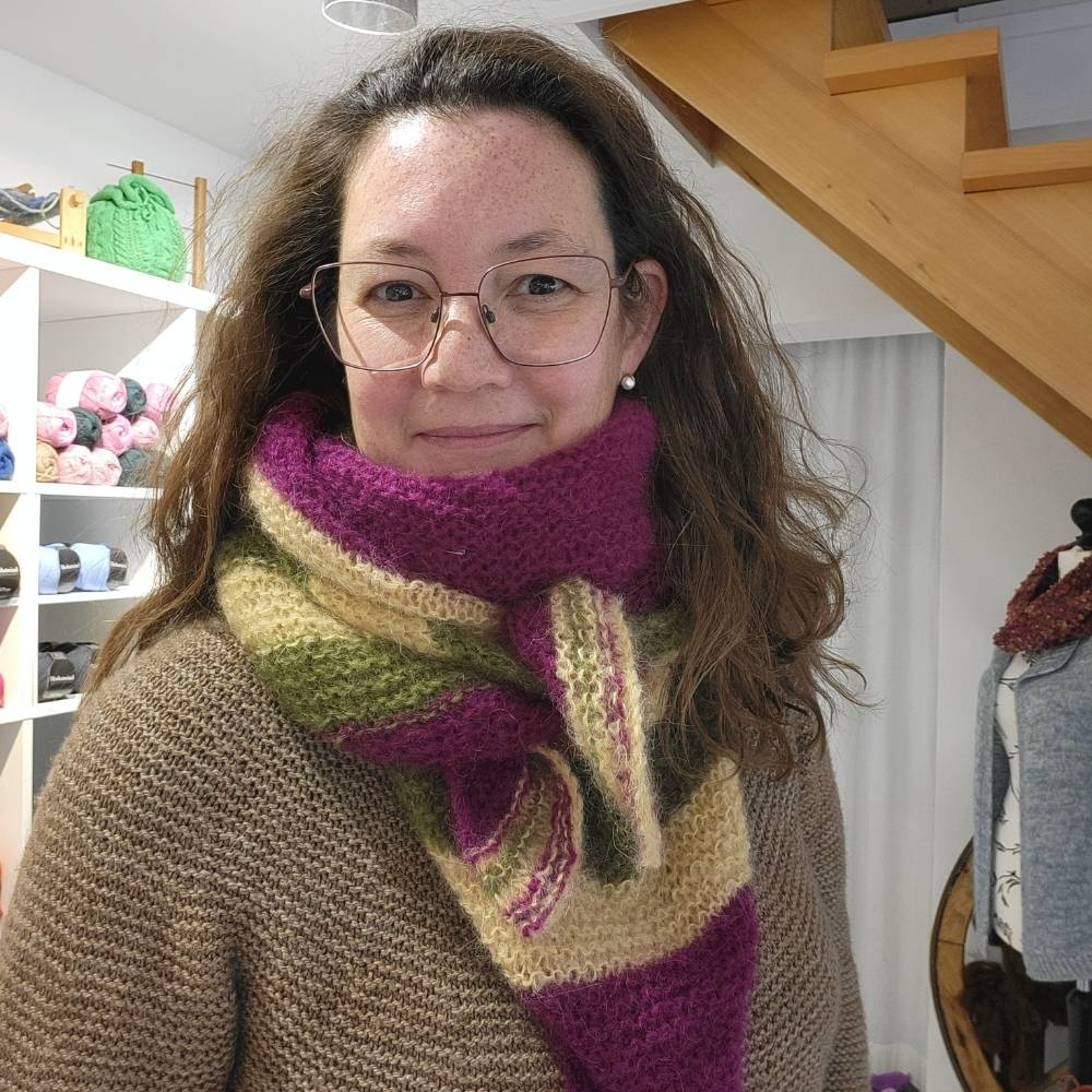 Strickset Tuch Mohair Soft – für Einsteigerinnen