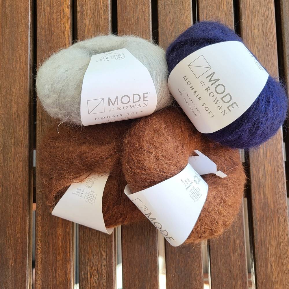 Strickset Tuch Mohair Soft – für Einsteigerinnen
