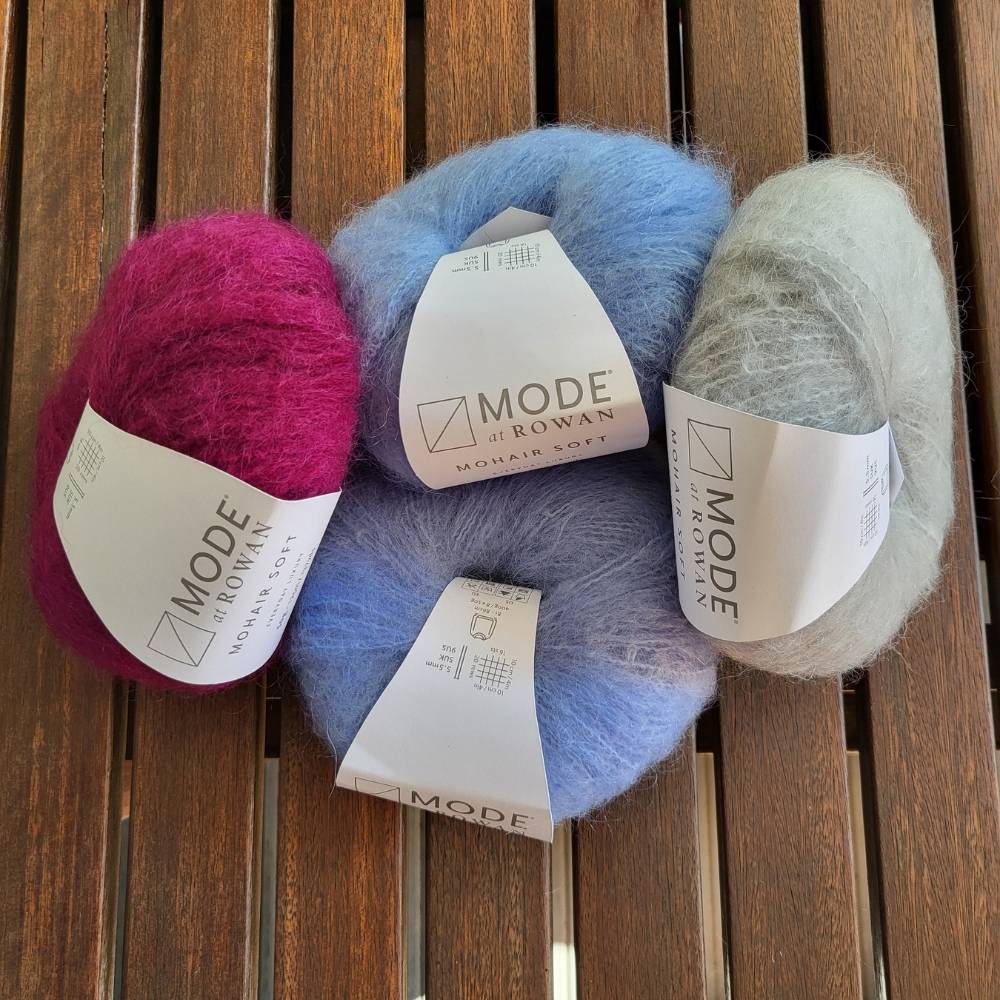 Strickset Tuch Mohair Soft – für Einsteigerinnen